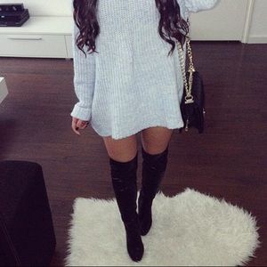 Missguided High-Neck Side Split Sweater
